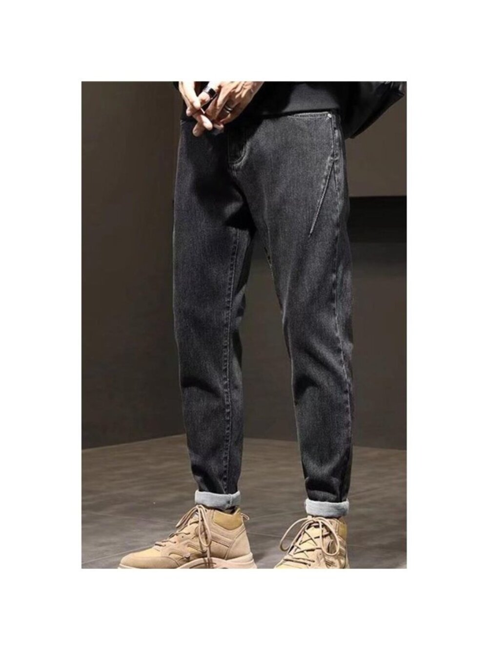 Men's Plus Size Wash Straight Leg Jeans